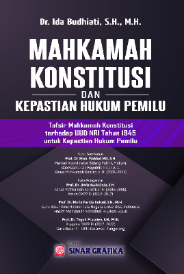 Sampul buku Mahkamah Konstitusi ...